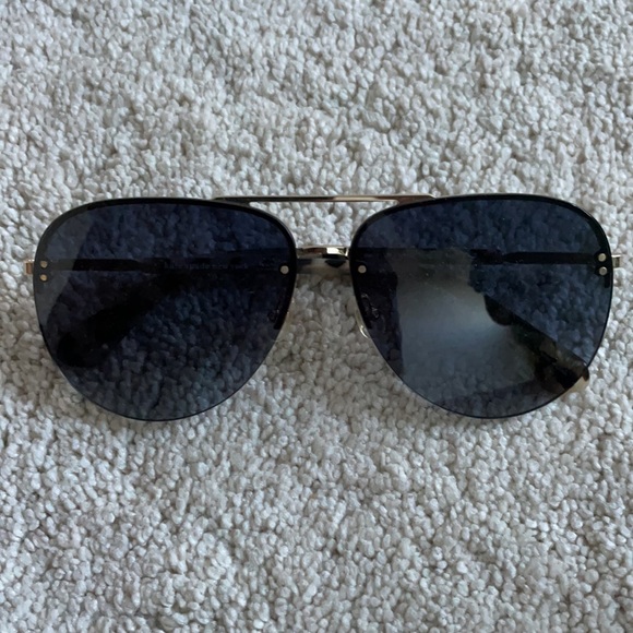 Kate Spade aviator black sunglasses - Picture 2 of 8